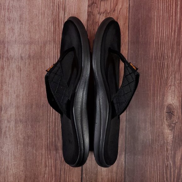 Teva Voya Womens Size 8 Black Foam Thong Flip Flops Sandals Beach 1019040 - Picture 11 of 15